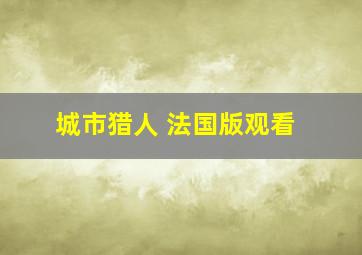 城市猎人 法国版观看